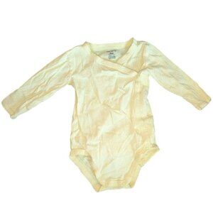 🐲3 FOR $9🦄 Carter's Long Sleeve Girl Snap Wrap Front Bodysuit One Piece Onesie
